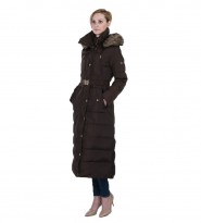    Faux Fur Trim Belted Down Maxi Puffer -     BOMBABRANDS.RU