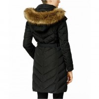 ������� Down Puffer Jacket Bubble Coat Black Gold Hood Fur Trim - �������� ������� ��������� ������ BOMBABRANDS.RU