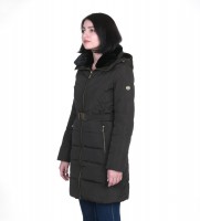������� ���� Belted Down Quilted Puffer Faux Fur Hooded Coat 304  - �������� ������� ��������� ������ BOMBABRANDS.RU