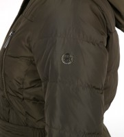 ������� Hooded Faux Fur Trim Down Belted Khaki Coat - �������� ������� ��������� ������ BOMBABRANDS.RU